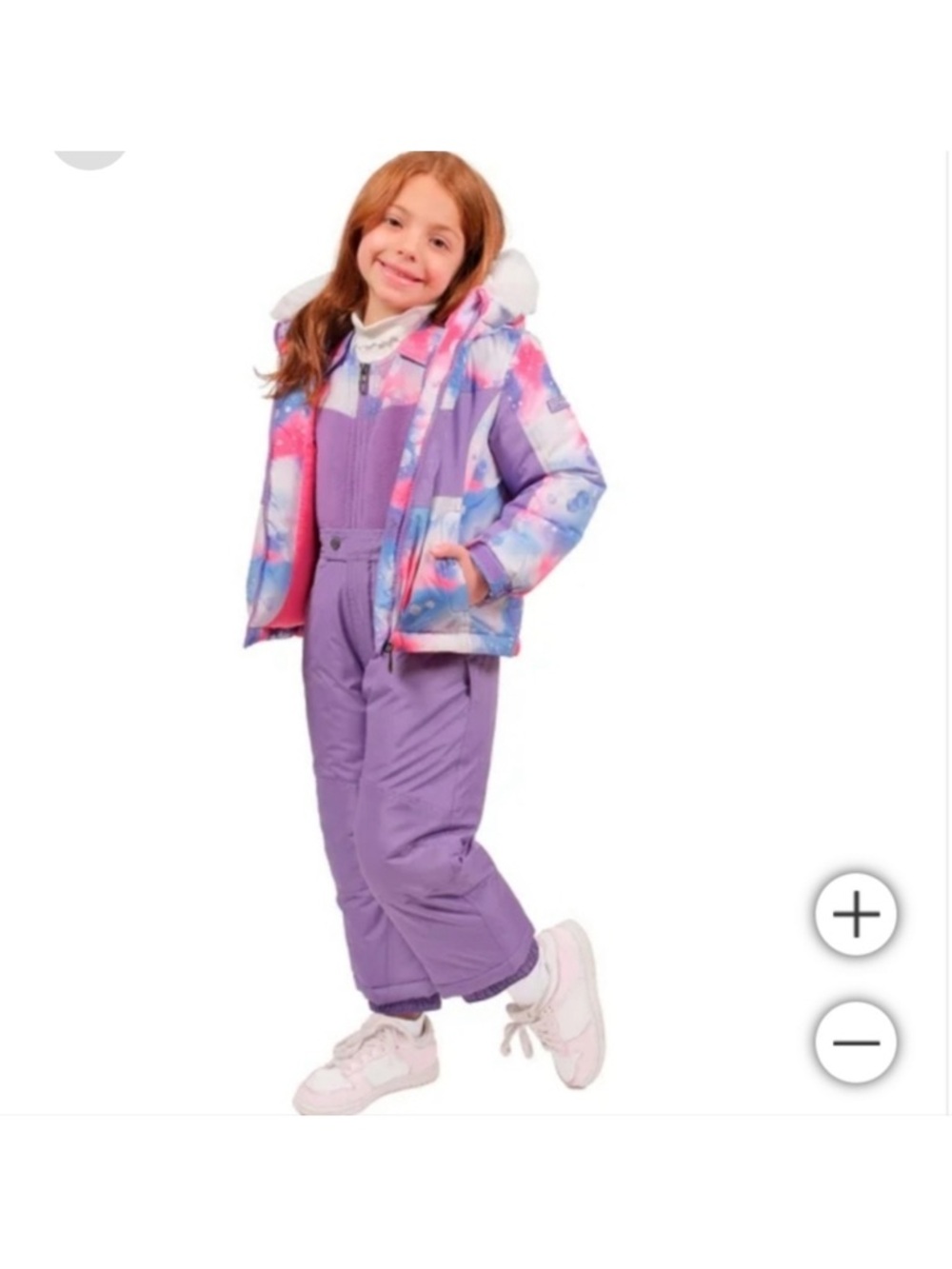 Spyder Girls' Purple two piece snowsuit. Size 5.  NWT